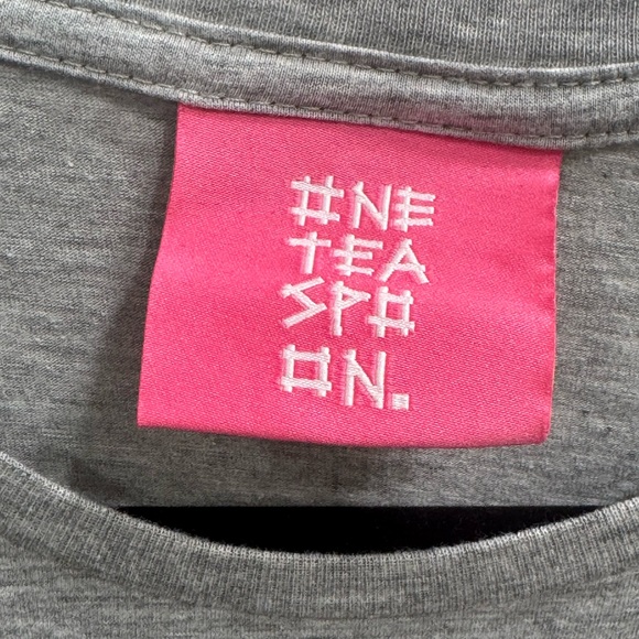 One Teaspoon Heather Gray Short Sleeve Tee - Picture 3 of 10